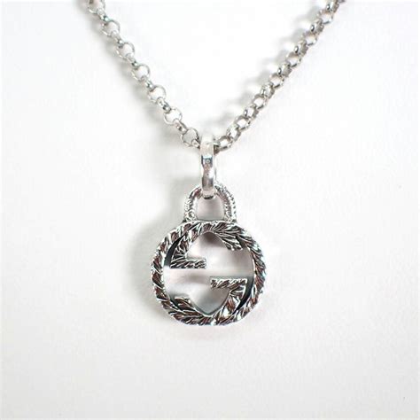 gucci ag925|gucci interlocking necklace.